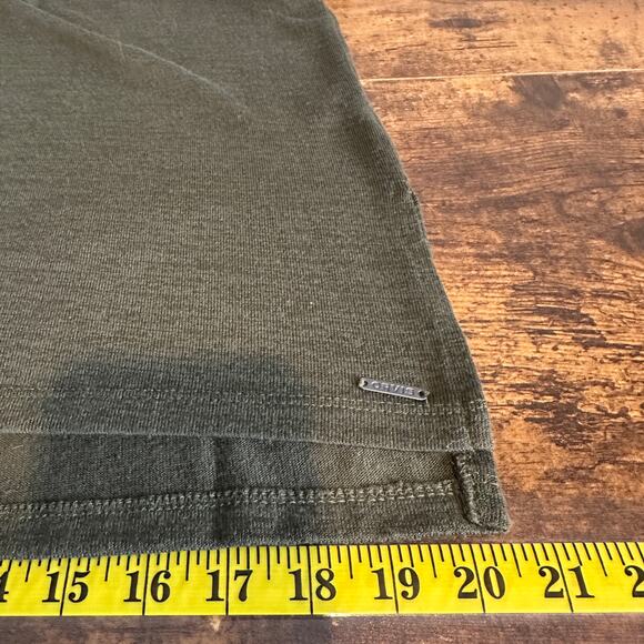 Orvis Classic Collection Top Small Oversized Olive Green Short Sleeve Stretchy - Picture 6 of 9